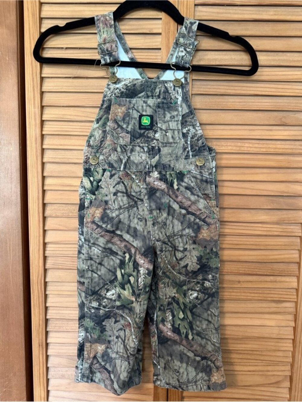 John Deere Camouflage Kids' Overalls in Green and Brown